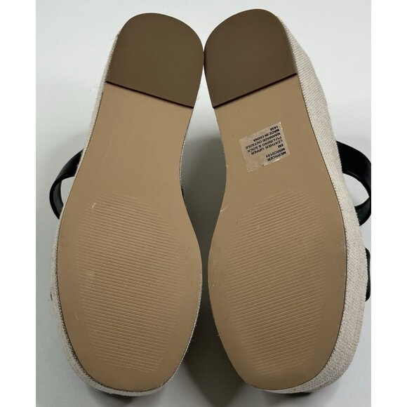 Steve Madden Merrcer Platform Slide Wedge Sandal Black Leather Womens 8M New - Picture 9 of 9
